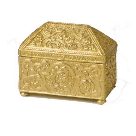 Caja de llaves plateada