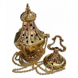 Juego de Incensario Bronce. Ref: IN - 003