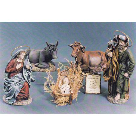 Nacimiento En Barro y Lienzo.