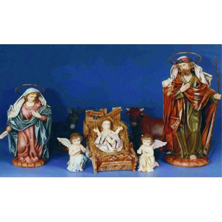 Nacimiento En Barro y Lienzo.