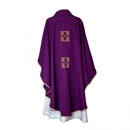 Casulla Lana y Poliéster Morada. Ref: 312