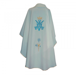 Casulla Poliéster Color Blanca. Ref: 230