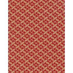 TEJIDO BROCADO PAJA COLOR ROJO